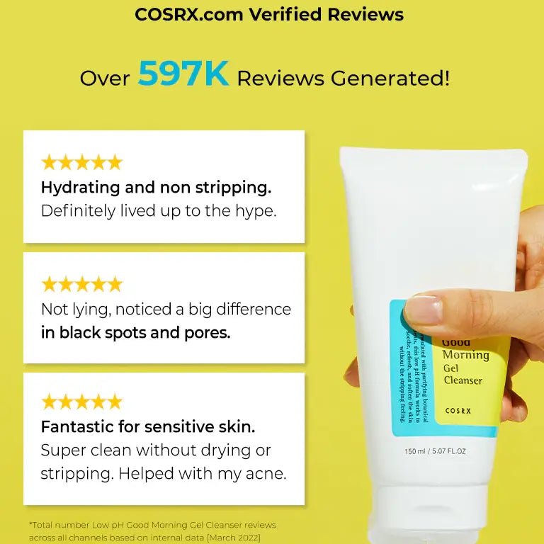 Cosrx Low Ph Good Morning Gel Cleanser Face Wash K Beauty