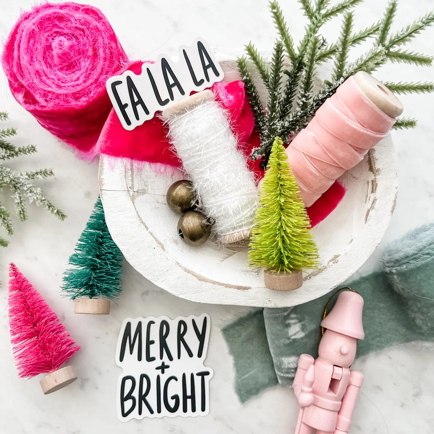 Colorful Mini Brush Trees