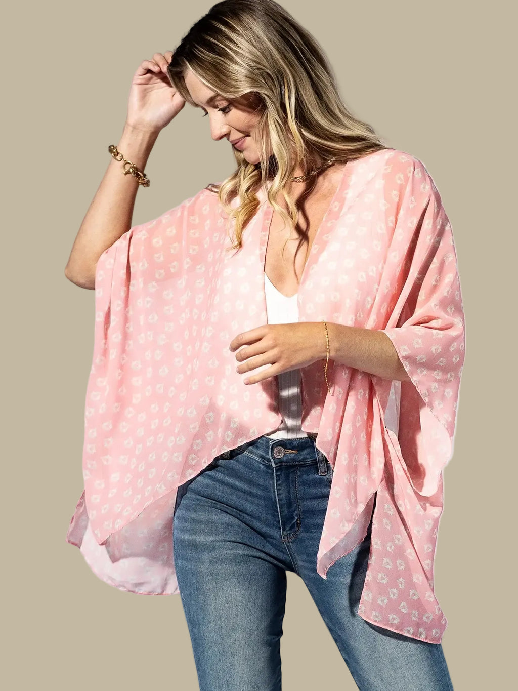 Peony Ditsy Blossom Kimono