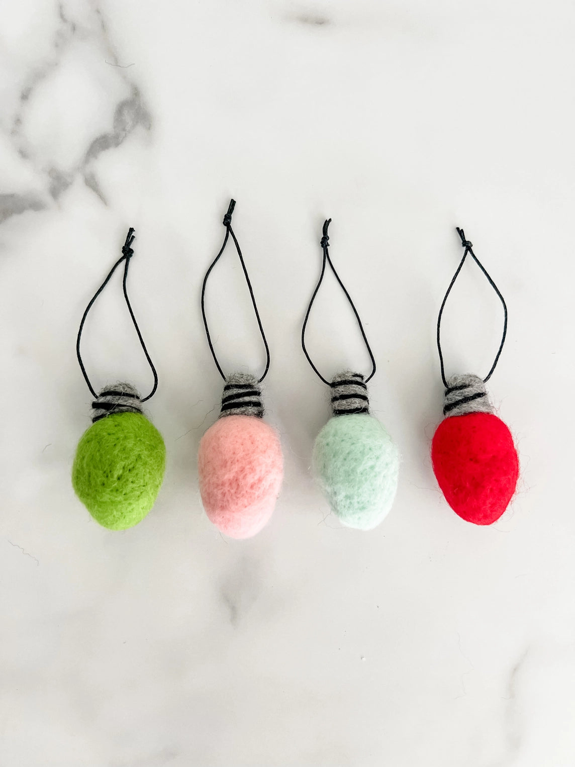 Felt Bulbs - Set of 4