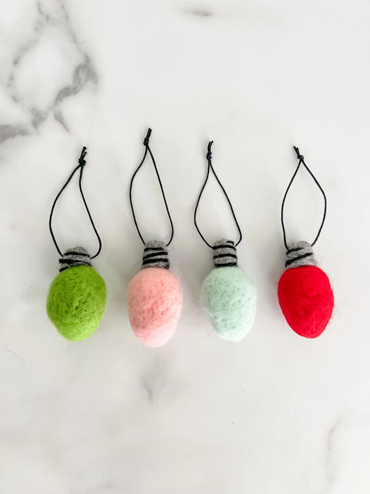 Felt Bulbs - Set of 4