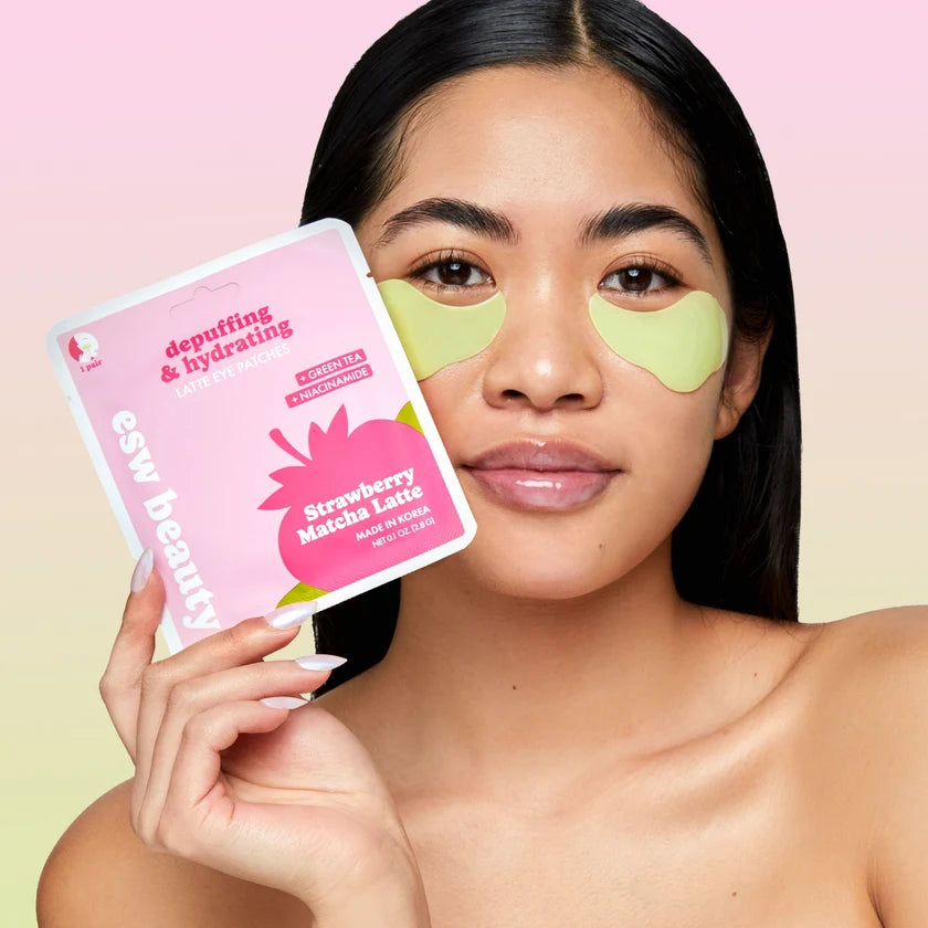Strawberry Matcha Latte Depuffing & Hydrating Eye Patches