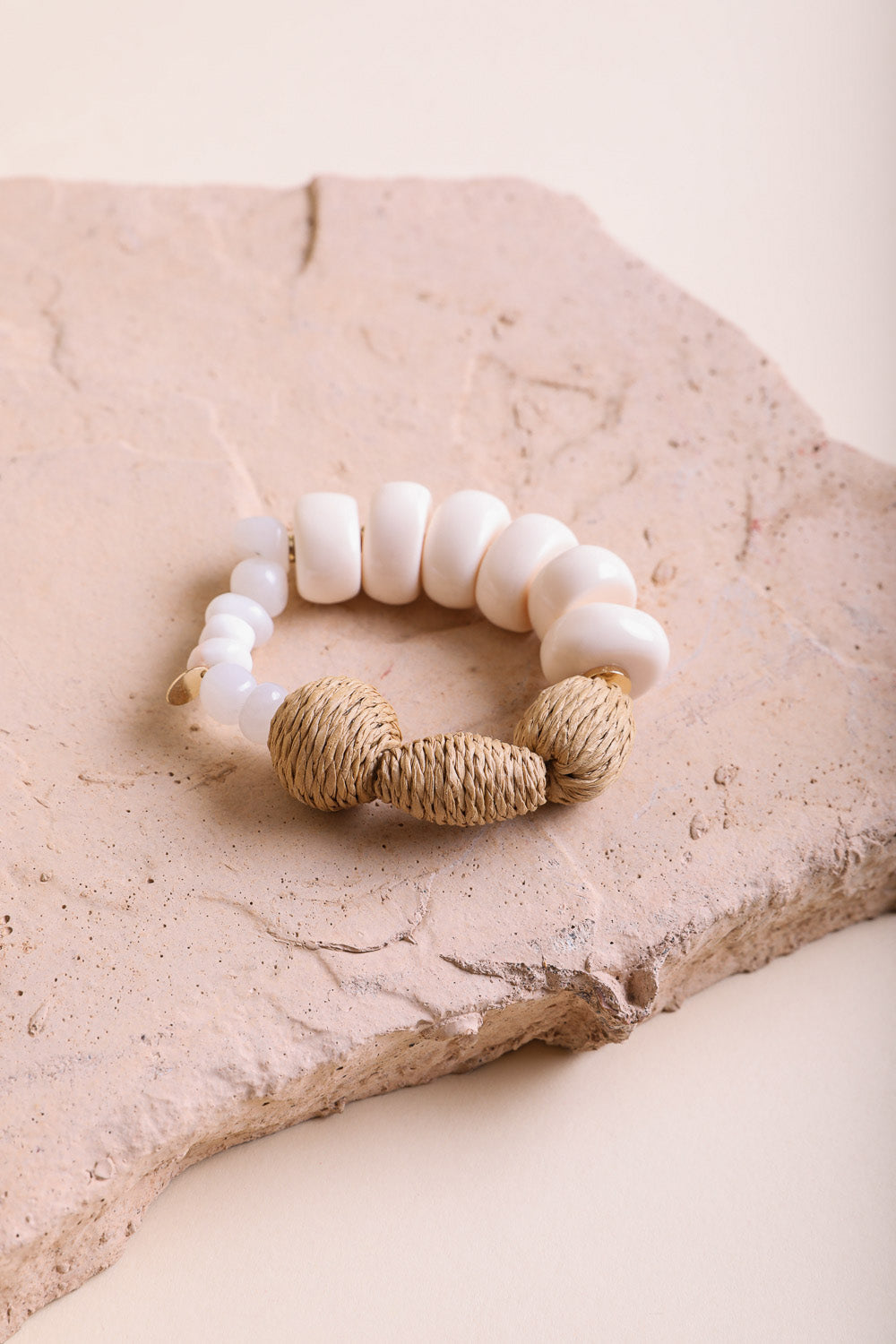 Bold Multi-Color Bead Bracelet – Elastic Fit For All Sizes