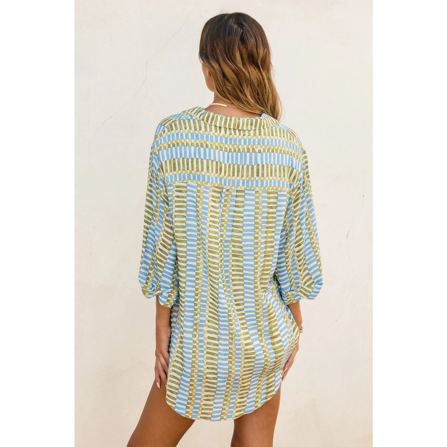 Tie Detail Tunic Shirt