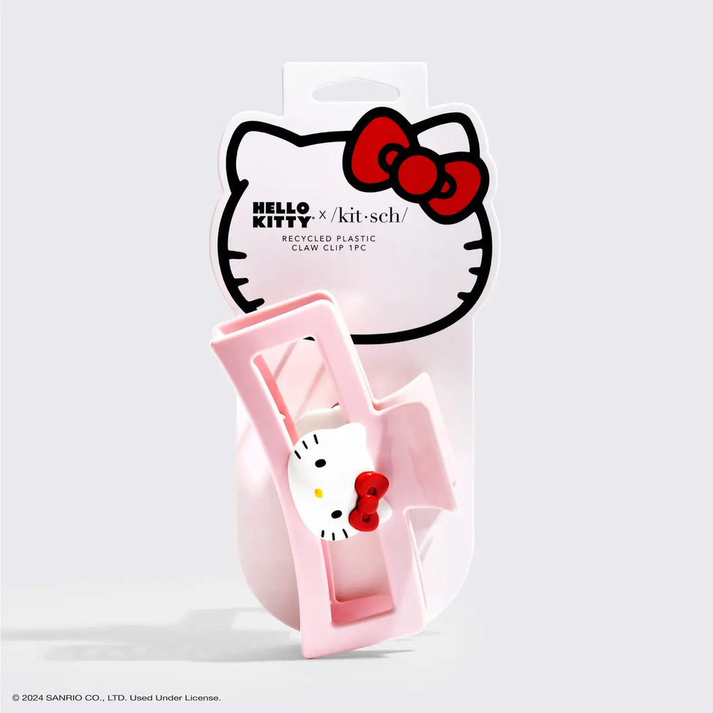 Hello Kitty X Kitsch Recycled Jumbo Open Clawclip-Kitty Face