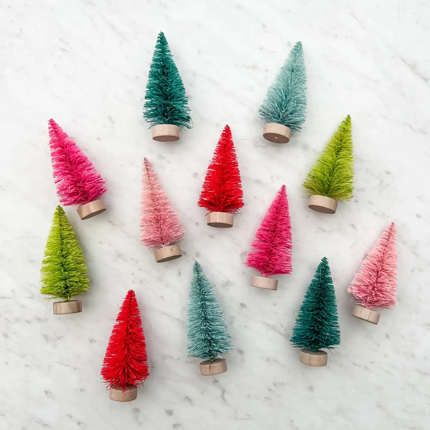 Colorful Mini Brush Trees
