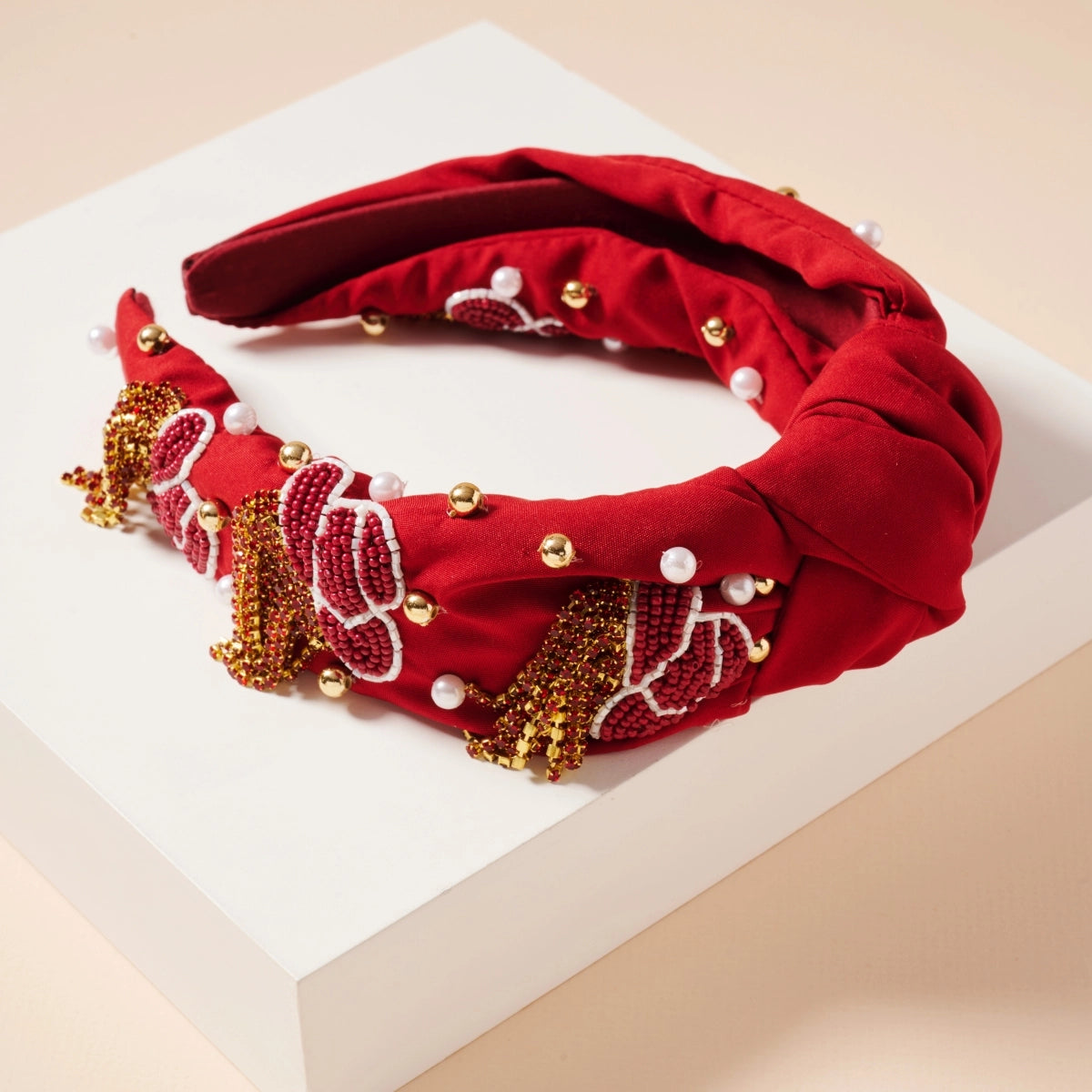 Tassel Headband with Seed | Beads & Pearls