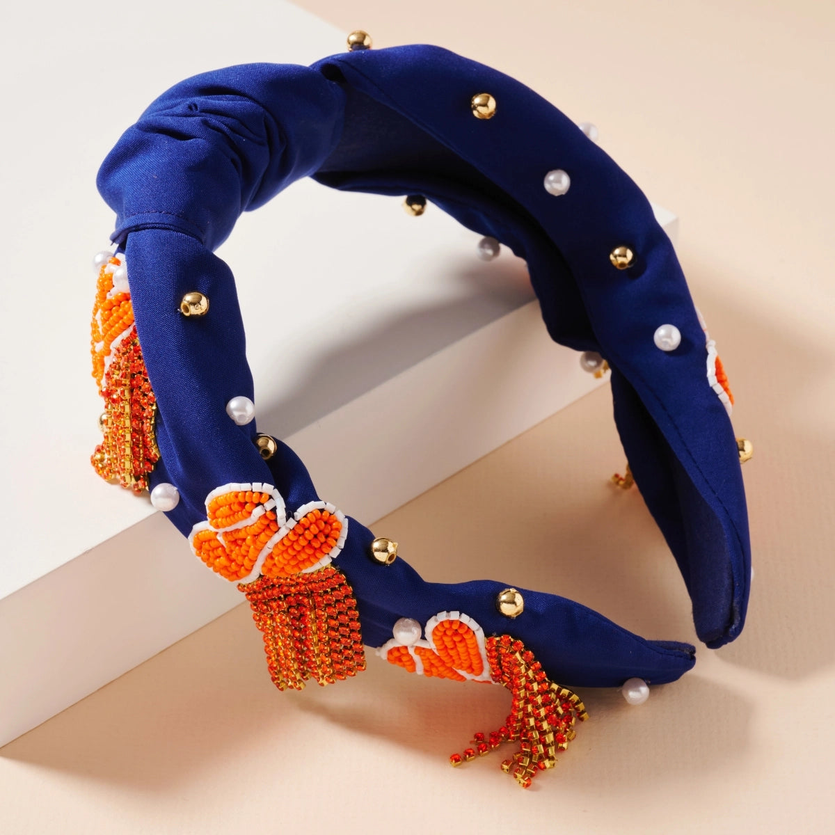 Tassel Headband with Seed | Beads & Pearls