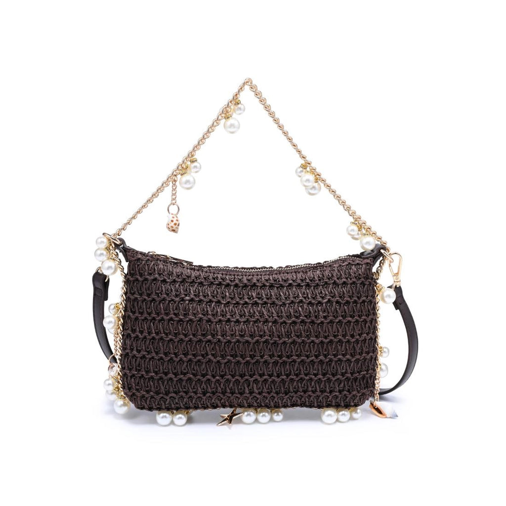 Steph Seasonal Seashell Straw Bag Evening Bag