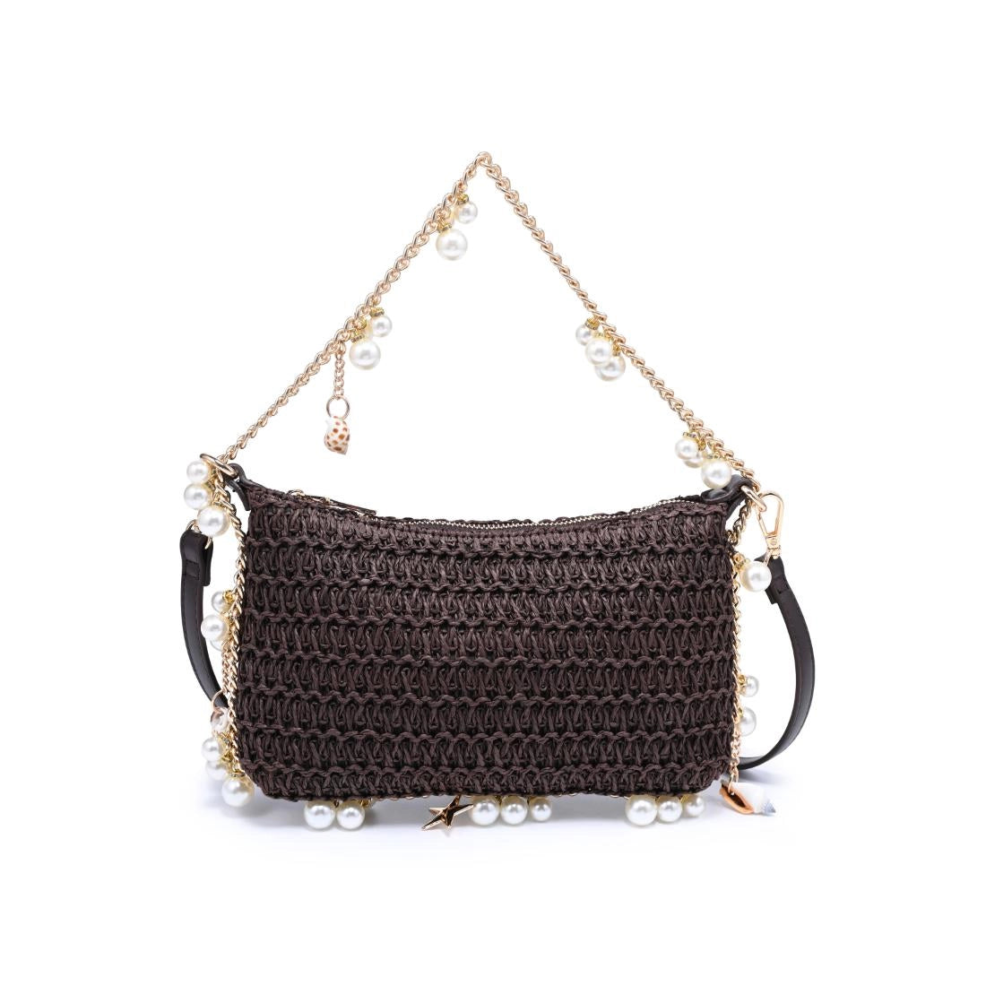 Steph Seasonal Seashell Straw Bag Evening Bag