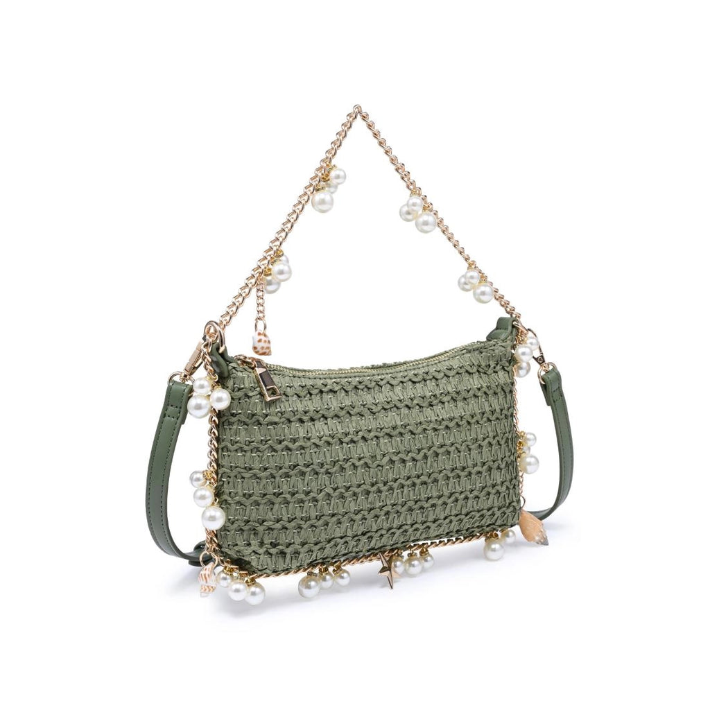 Steph Seasonal Seashell Straw Bag Evening Bag