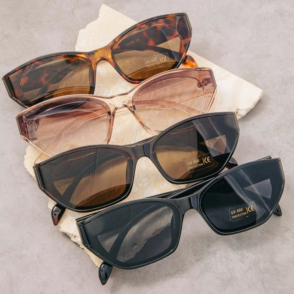Uv400 Acetate Frame Sunglasses Set