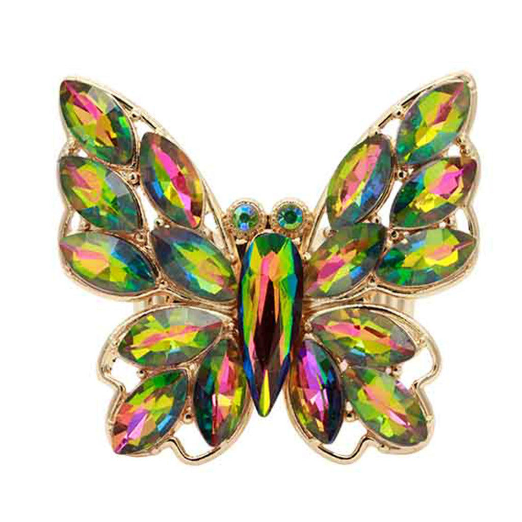 Crystal Buttery Stretch Ring