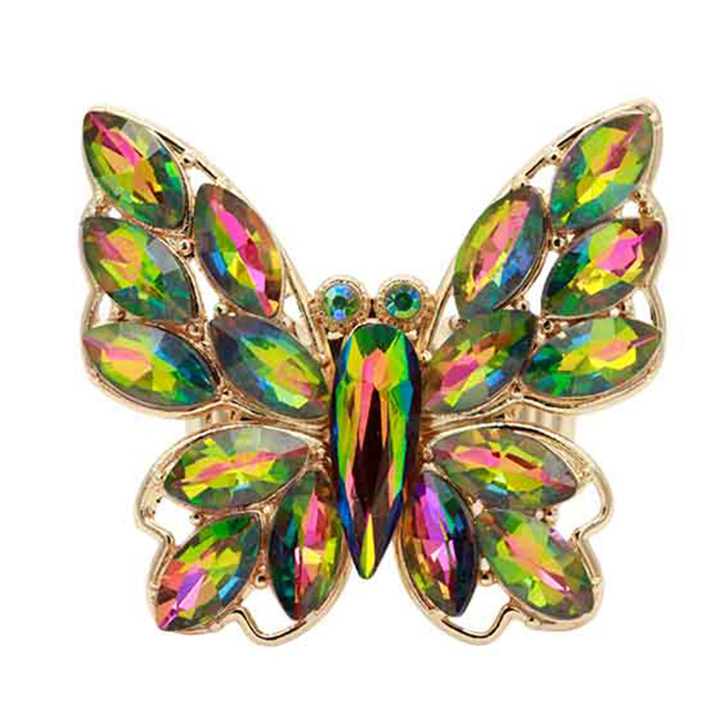 Crystal Buttery Stretch Ring