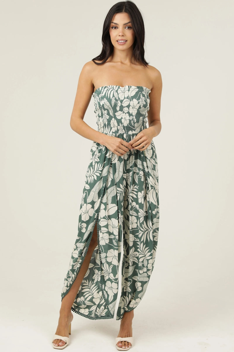 Bodice Wrap Leg Jumpsuit