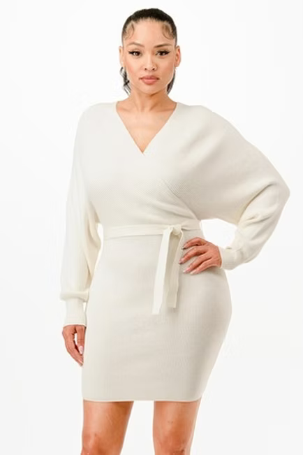 "Wrap Me In Knit" Dress